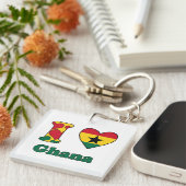 Ik hou van Ghana Sleutelhanger (Voorkant Rechts)