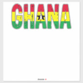 Ik hou van Ghana Sticker (Vel)