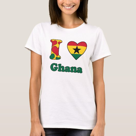 Ik hou van Ghana T-shirt (Voorkant)