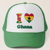 Ik hou van Ghana Trucker Pet (Voorkant)
