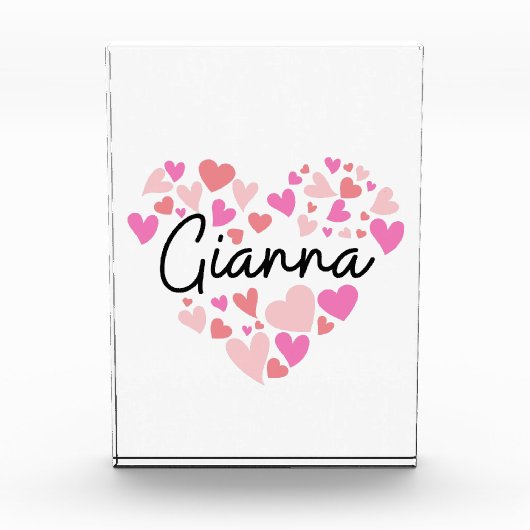 Ik hou van Gianna Fotoblokken (Voorkant)