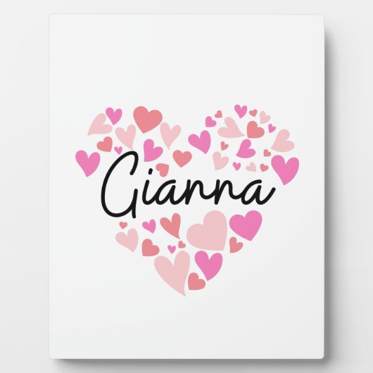 Ik hou van Gianna Fotoplaat (Voorkant)