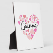 Ik hou van Gianna Fotoplaat (Zijkant)
