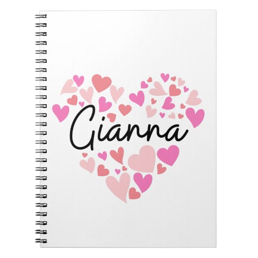 Ik hou van Gianna Notitieboek (Voorkant)