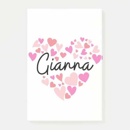 Ik hou van Gianna Post-it® Notes (Voorkant)