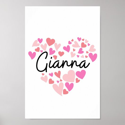 Ik hou van Gianna Poster (Voorkant)