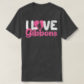 Ik hou van gibbons t-shirt (Design voorkant)