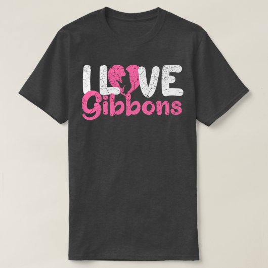 Ik hou van gibbons t-shirt (Design voorkant)