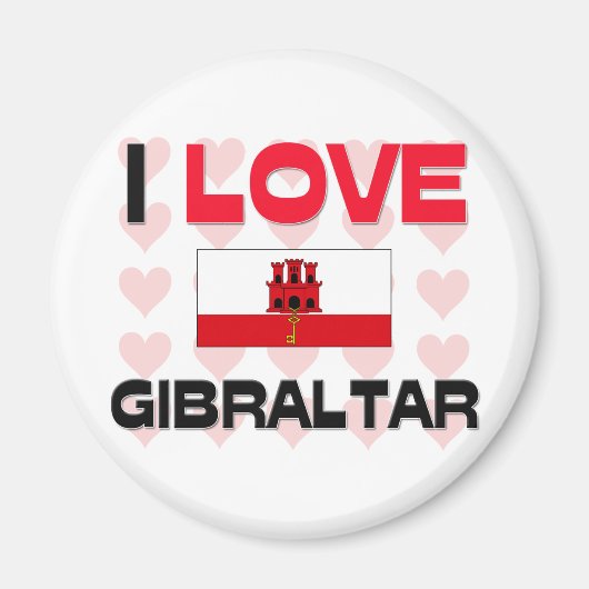 Ik hou van Gibraltar Magneet (Voorkant)