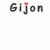 Ik hou van Gijon Sticker (Voorkant)