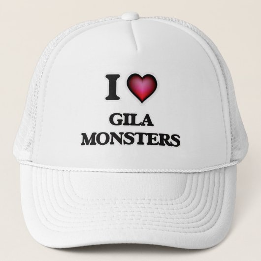 Ik hou van Gila Monsters Trucker Pet (Voorkant)