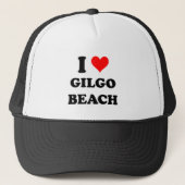 Ik hou van Gilgo Beach New York Trucker Pet (Voorkant)