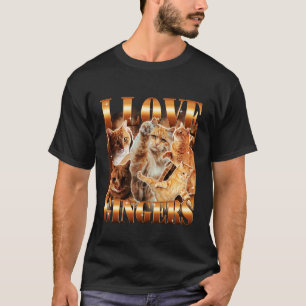 Ik hou van Gingers Grappige Schattige Kat Meme Kit T-shirt