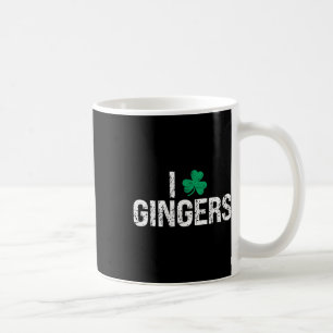 Ik hou van Gingers Redhead Shamrock Clover St. Pat Koffiemok