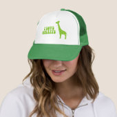 Ik hou van Giraffe (Groen) Trucker Pet (In situ)