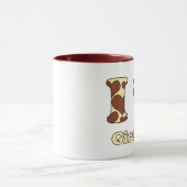 Ik hou van giraffen mok (Midden)