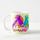Ik hou van Giraffes cadeaus Koffiemok (Links)