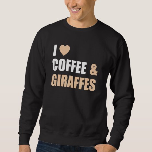 Ik hou van Giraffes en T-shirt Funny Heart Symbol (Voorkant)