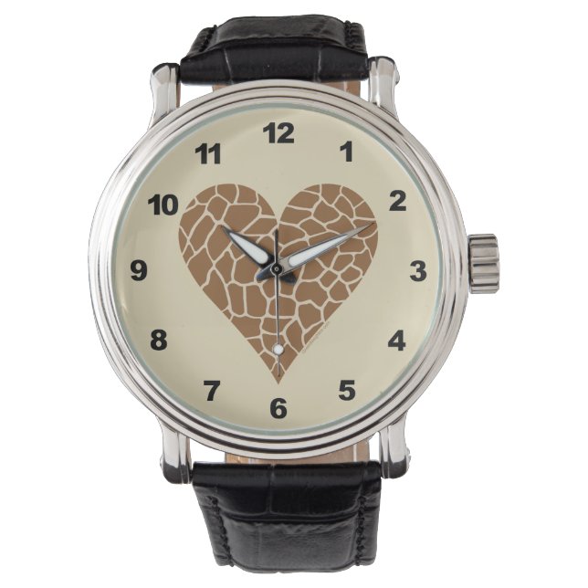 Ik hou van Giraffes Horloge (Voorkant)