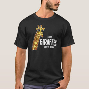 Ik hou van Giraffes... rechter Giraffes Zoo niet. T-shirt