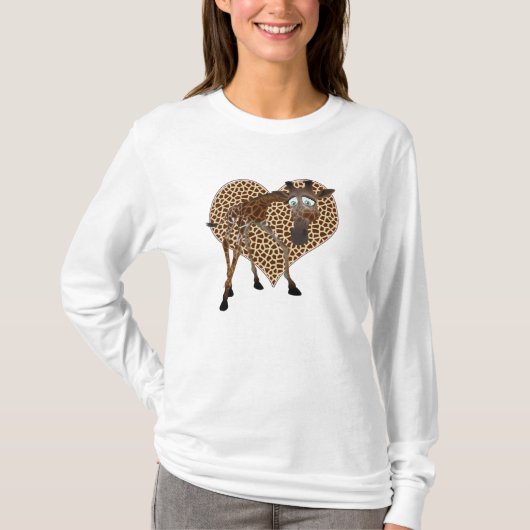 Ik hou van Giraffes T-shirt (Voorkant)