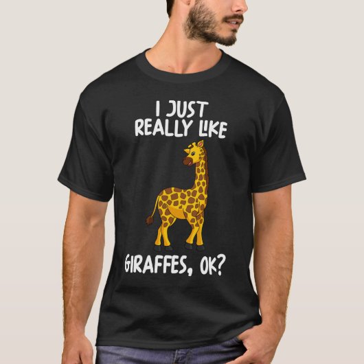 Ik hou van Giraffes. T-shirt (Voorkant)
