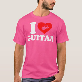 Ik hou van gitaar Funny Bass Guitar646 T-shirt