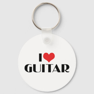 Ik Hou Van Gitaar Sleutelhanger