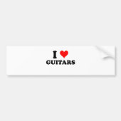 Ik hou van gitaren bumpersticker (Voorkant)