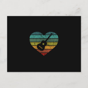 Ik hou van gitaristen met akoestische gitaar briefkaart