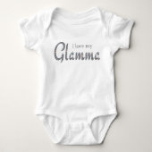 Ik hou van Glamma baby bodysuit (Voorkant)