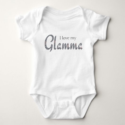 Ik hou van Glamma baby bodysuit (Voorkant)