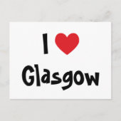 Ik hou van Glasgow Briefkaart (Voorkant)