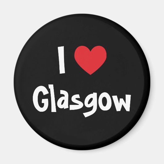Ik hou van Glasgow Magneet (Voorkant)