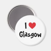 Ik hou van Glasgow Magneet (Voorkant / Achterkant)
