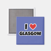 Ik hou van Glasgow Magneet (Voorkant / Achterkant)