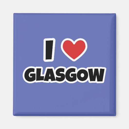 Ik hou van Glasgow Magneet (Voorkant)