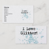 Ik hou van Glitter! Visitekaartje (Voorkant / Achterkant)