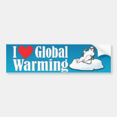 Ik hou van Global Warming Bumpersticker (Voorkant)