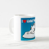 Ik hou van Global Warming Koffiemok (Voorkant links)