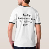 Ik hou van GMOS: Reality Awareness T-shirt (Achterkant volledig)
