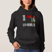 Ik hou van Gnomes Garden Gnome Hoodie (Voorkant)