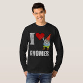 Ik hou van Gnomes Garden Gnome T-shirt (Voorkant volledig)