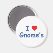 Ik hou van Gnome's Magneet (Voorkant / Achterkant)