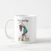Ik hou van Goat Yoga Typografie, Schattige Meisje  Koffiemok (Links)