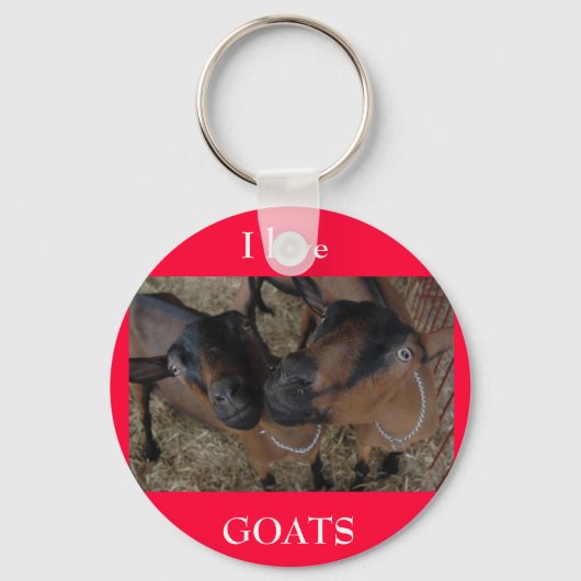 Ik hou van GOATS Sleutelhanger (Voorkant)