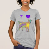 Ik hou van Goats Slogan T-shirt (Voorkant)