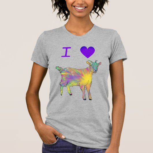 Ik hou van Goats Slogan T-shirt (Voorkant)