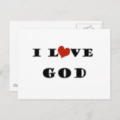 Ik hou van God Briefkaart (Voorkant / Achterkant)