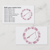 Ik hou van God en ik hou van vissen Visitekaartje (Voorkant / Achterkant)